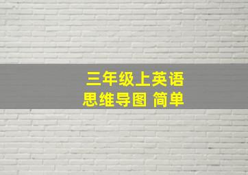 三年级上英语思维导图 简单